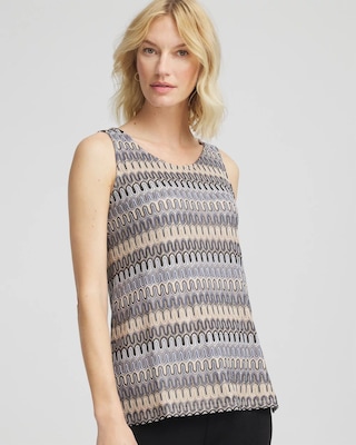 Tallow Chevron Denim Short Chevron